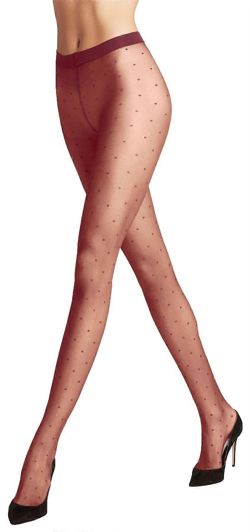 Falke Dot 15 Denier Tights - Ruby Red