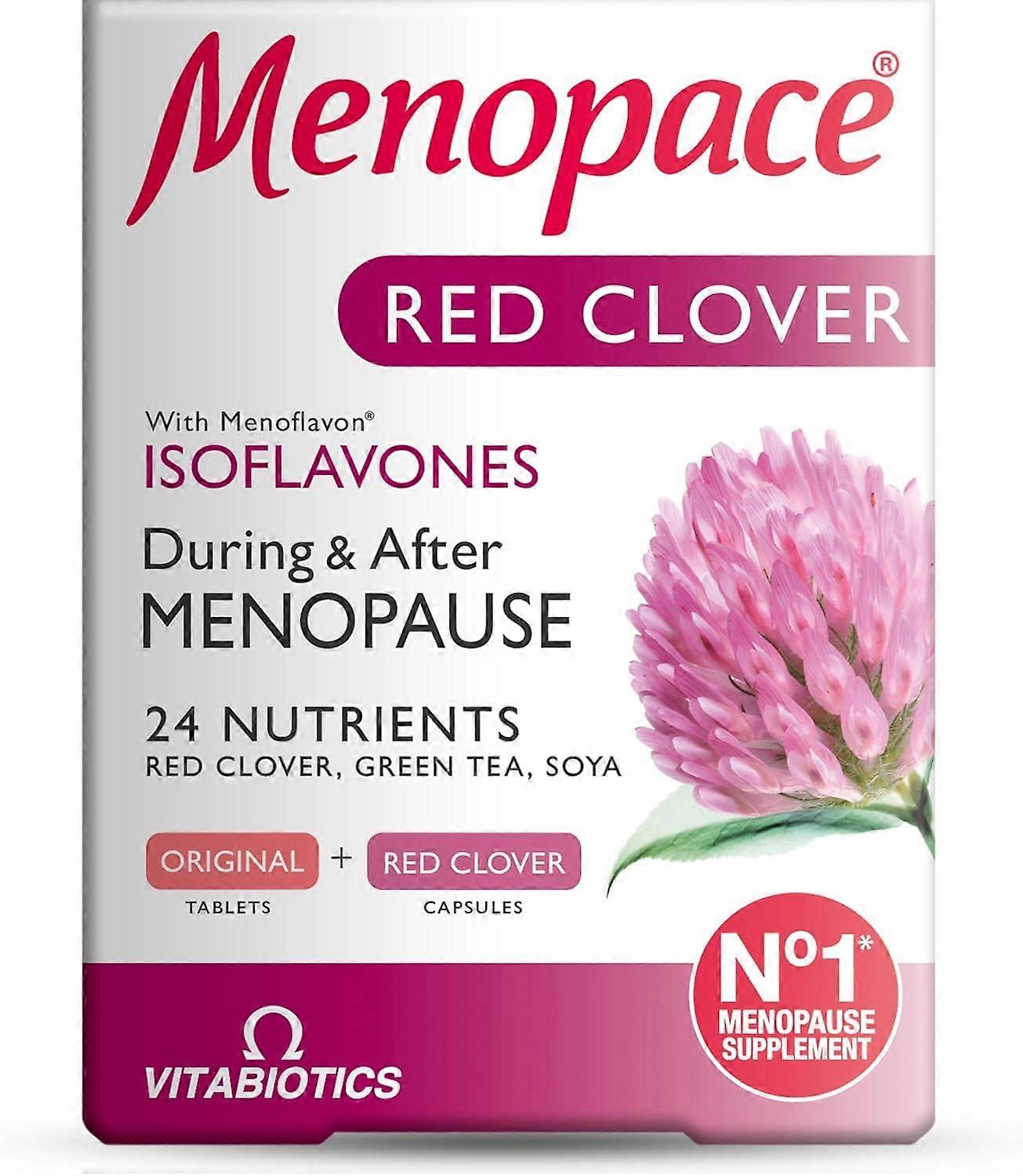 Vitabiotics Menopace Red Clover Dual Pack 56 Tablets