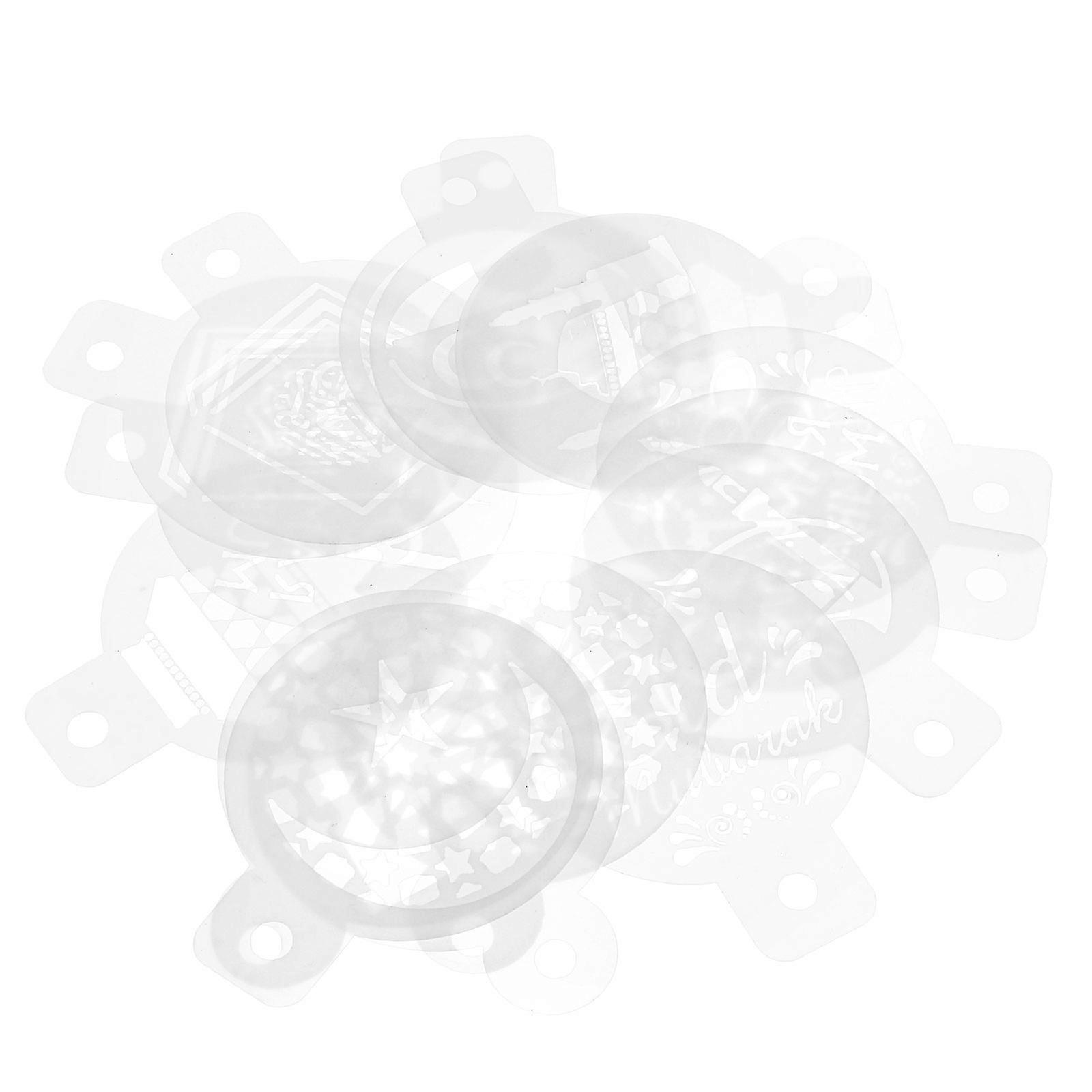 Egg Cake Stencil Mold for Cake Decorating 16Pcs Plastic Baking Tools