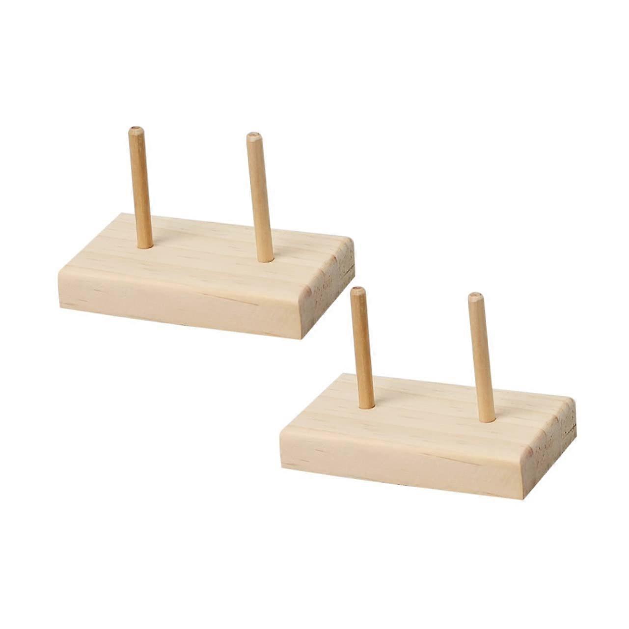 Wooden Thread Rack Sewing Thread Holder Set for Tangle Spool Storage and Embroidery