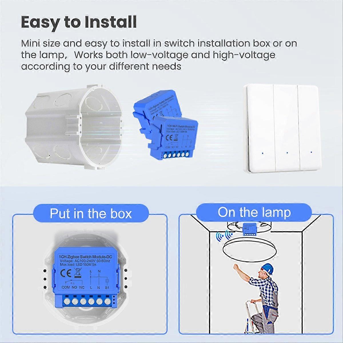 Switch Off Graffiti APP WIFI 12/24V DC NONC Intelligent Switch Off