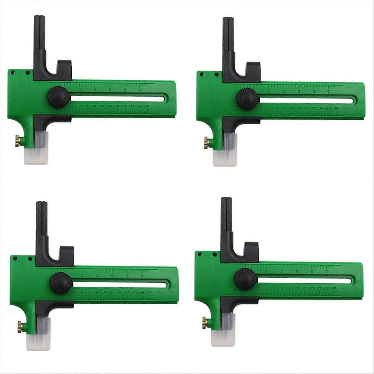 Green Adjustable Circular Cutting Tool for Making Fabric Crafts