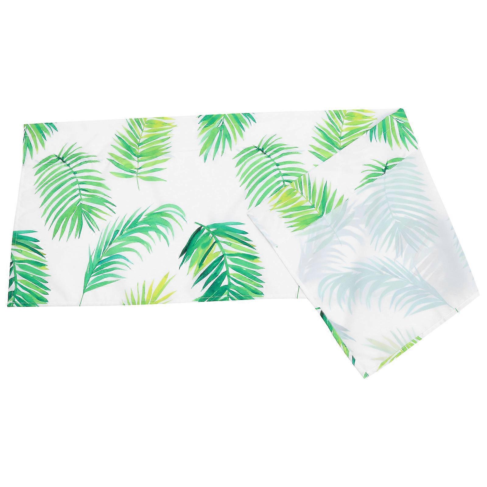 Kitchen Cabinet Short Curtain with Plant Printing for Window Use Multi Color Polyester