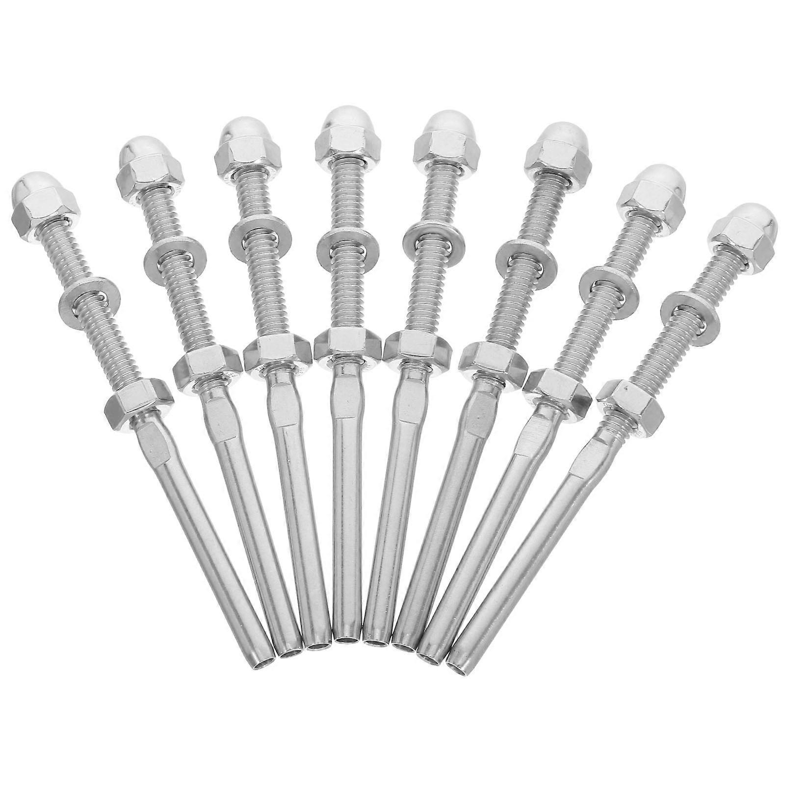 Rope Connector Cable Railing Terminal For Indoor Installation Durability And Stability 8Pcs