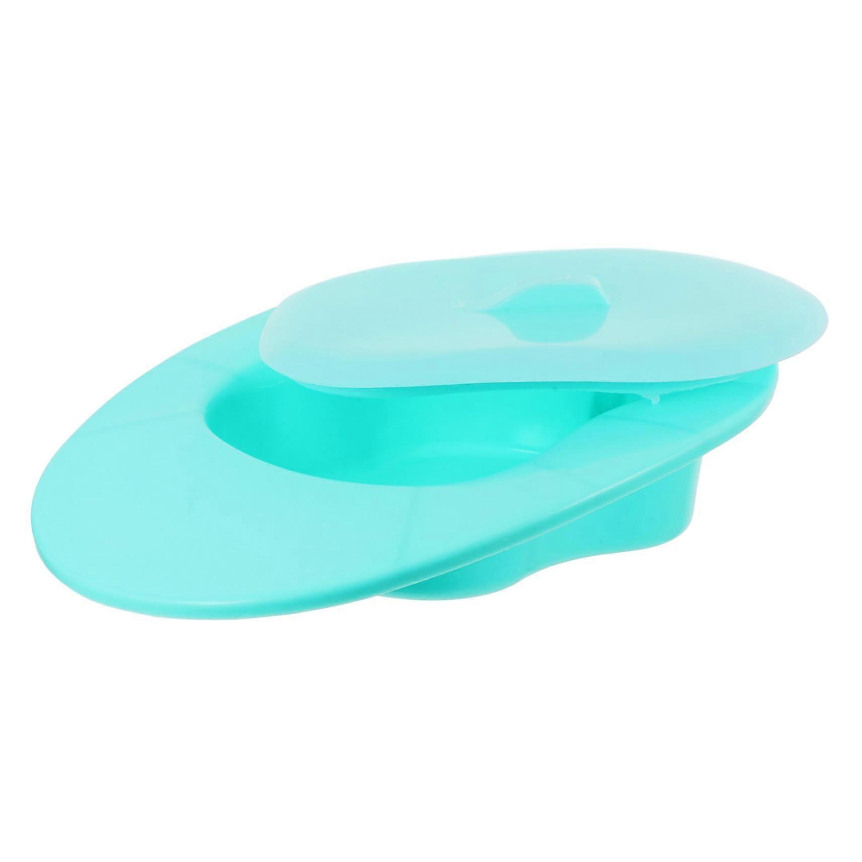 Bedside Commode with OdorControl Lid, Ergonomic Slope Bed Pan for Elderly and Bedridden Home Care Use