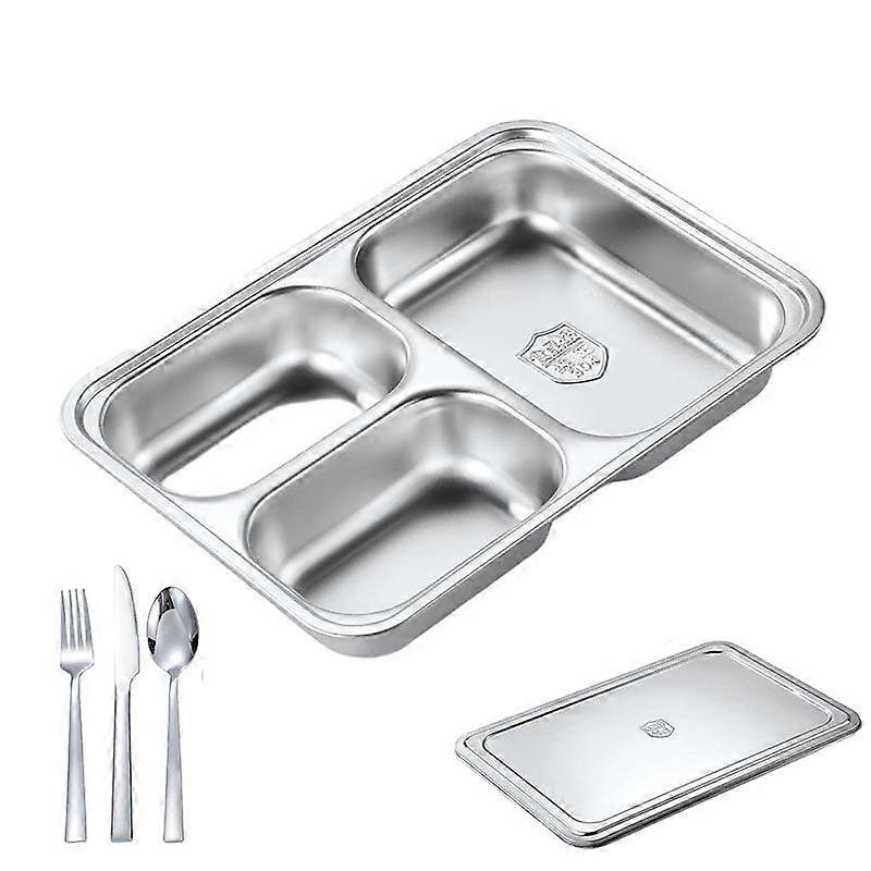 Stainless Steel Tableware Divided Plate