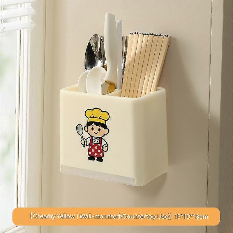 Home Multi-functional Wall-Mounted Kitchen Utensil Storage Rack With Drainage
