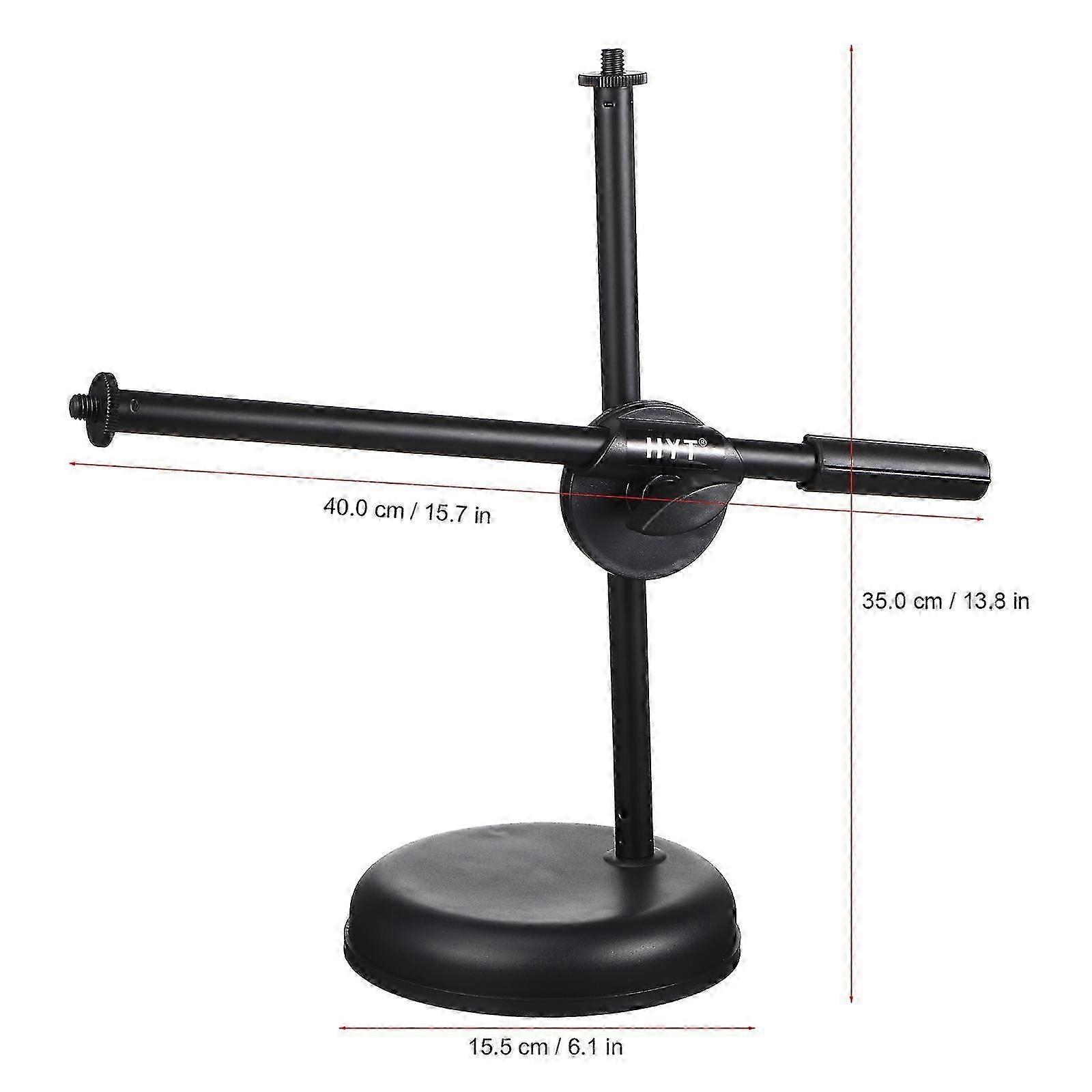 1 Set Adjustable Desktop Mic Stand Great Tabletop Microphone Support Bracket for Home Studio