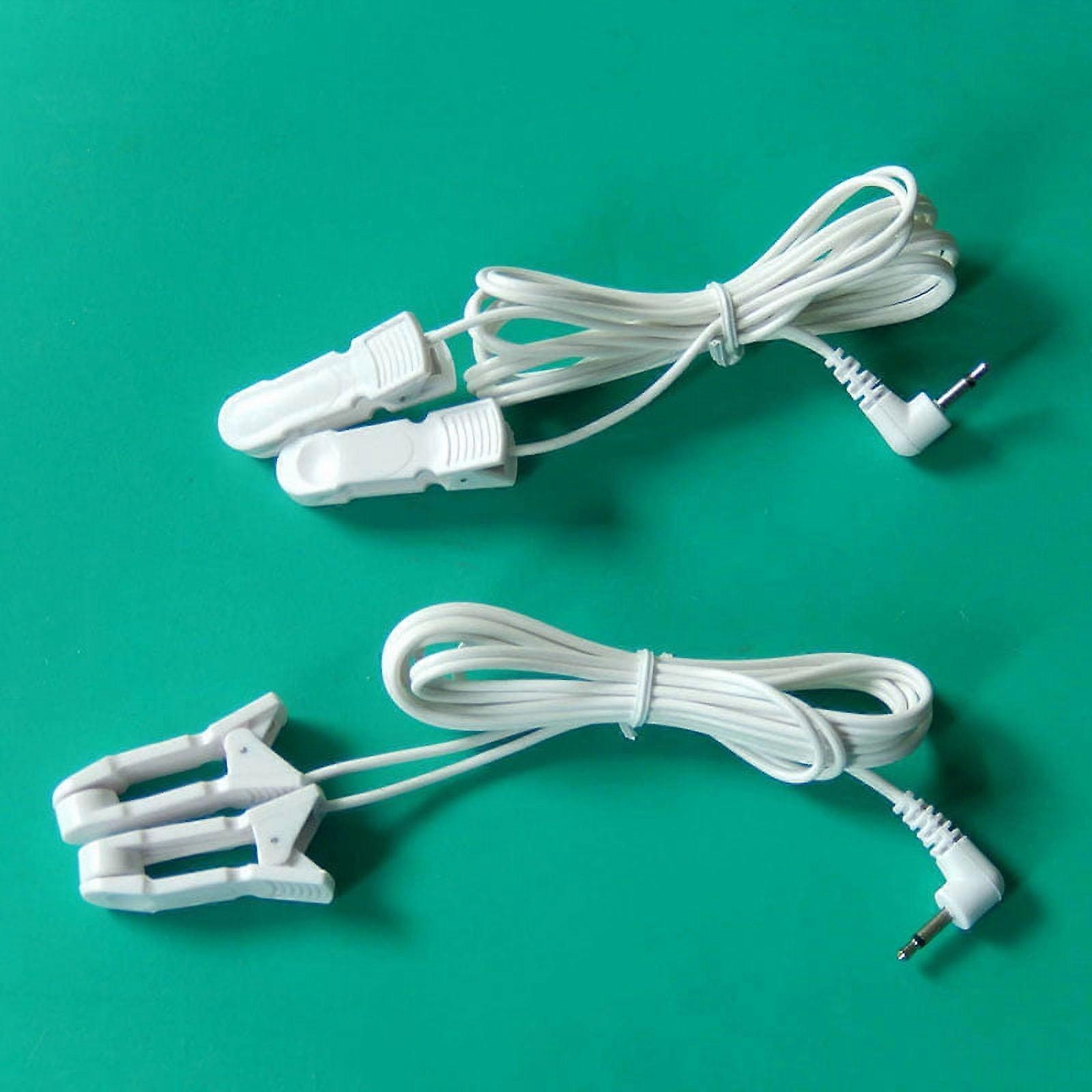 BE-TOOL 2Pcs Ear Clips Electrode Wire Electrode Lead Cable