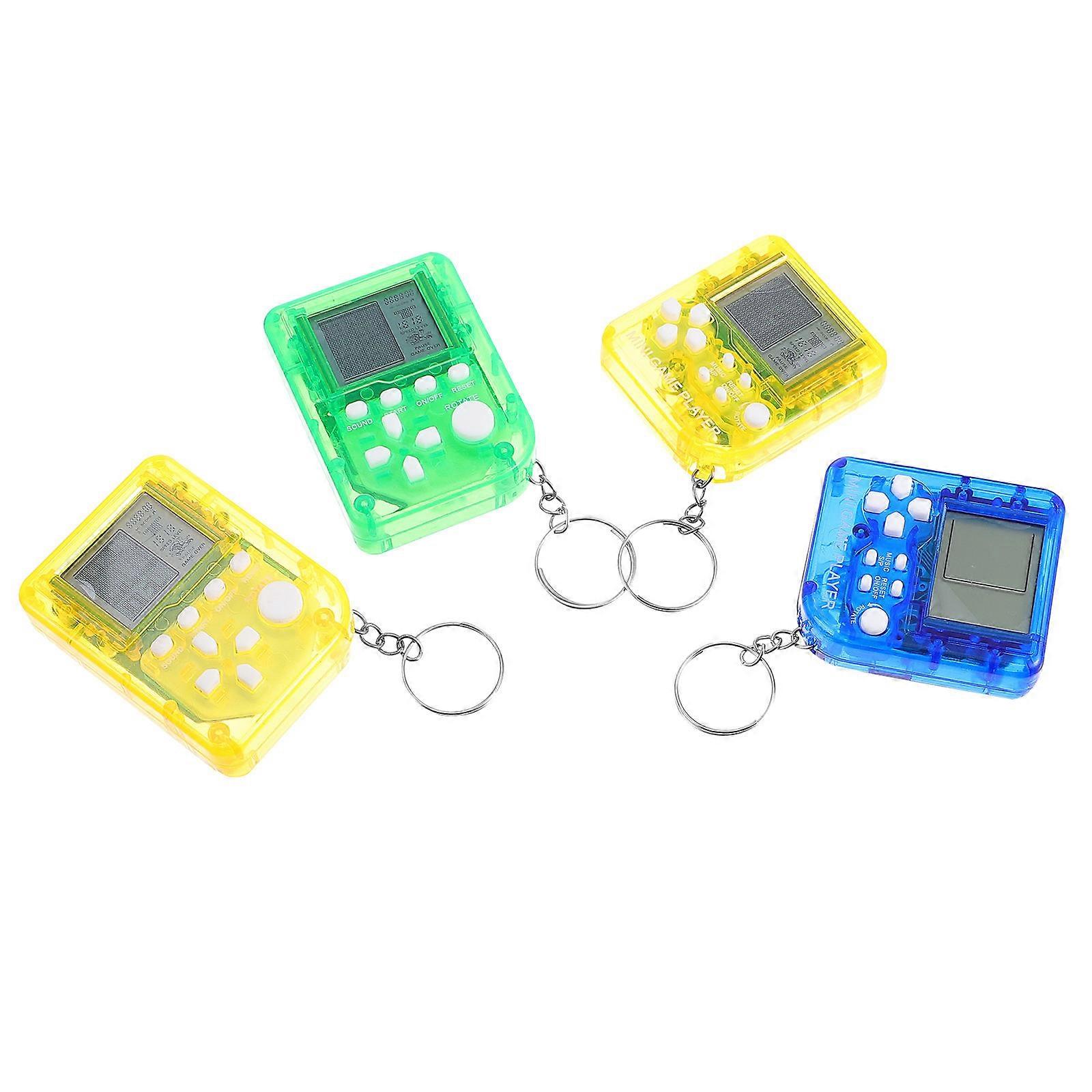 Keychain Portable Console for Decoration 4Pcs with Hanging Chains