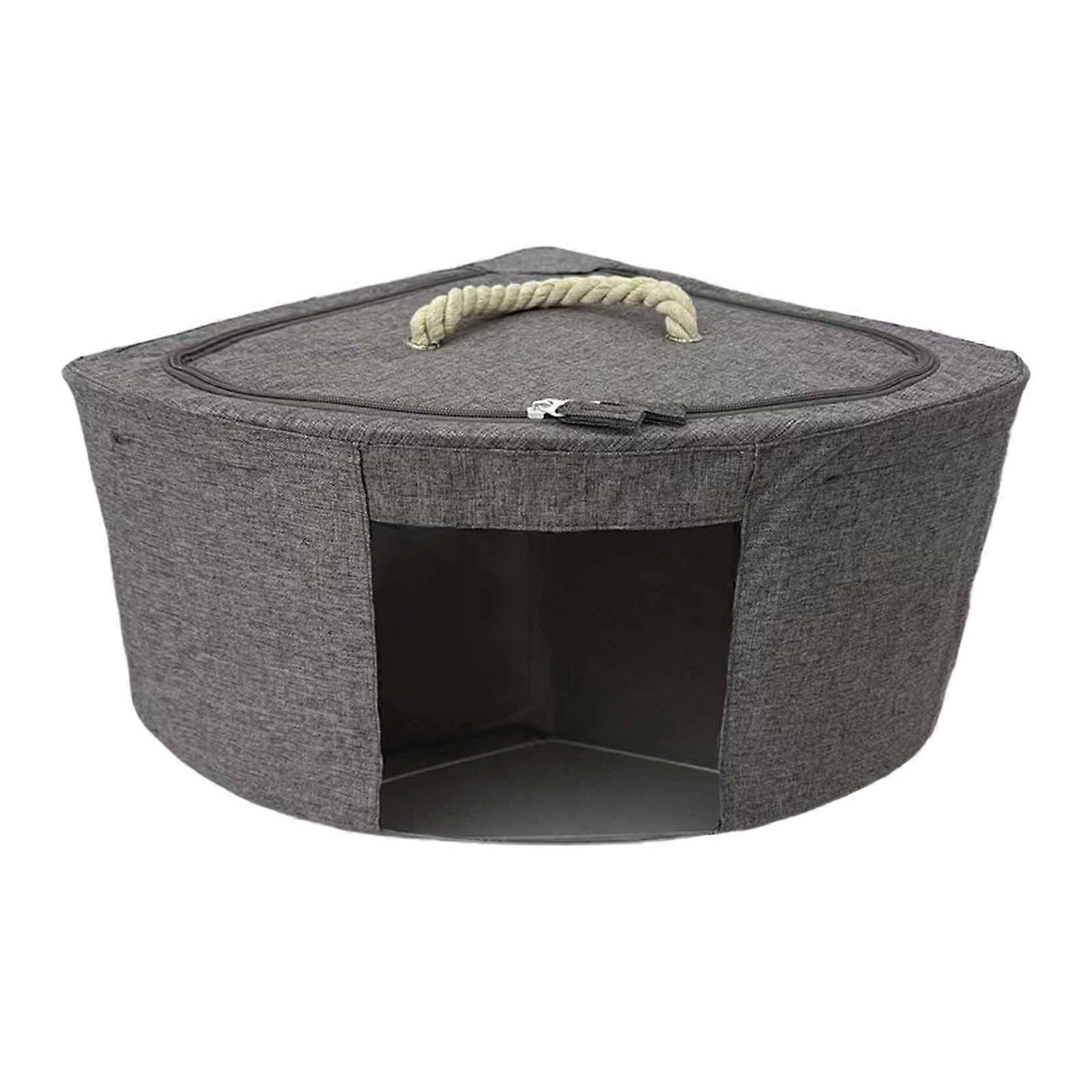 Corner Storage Basket Triangle Box Portable Organization Clothes Container
