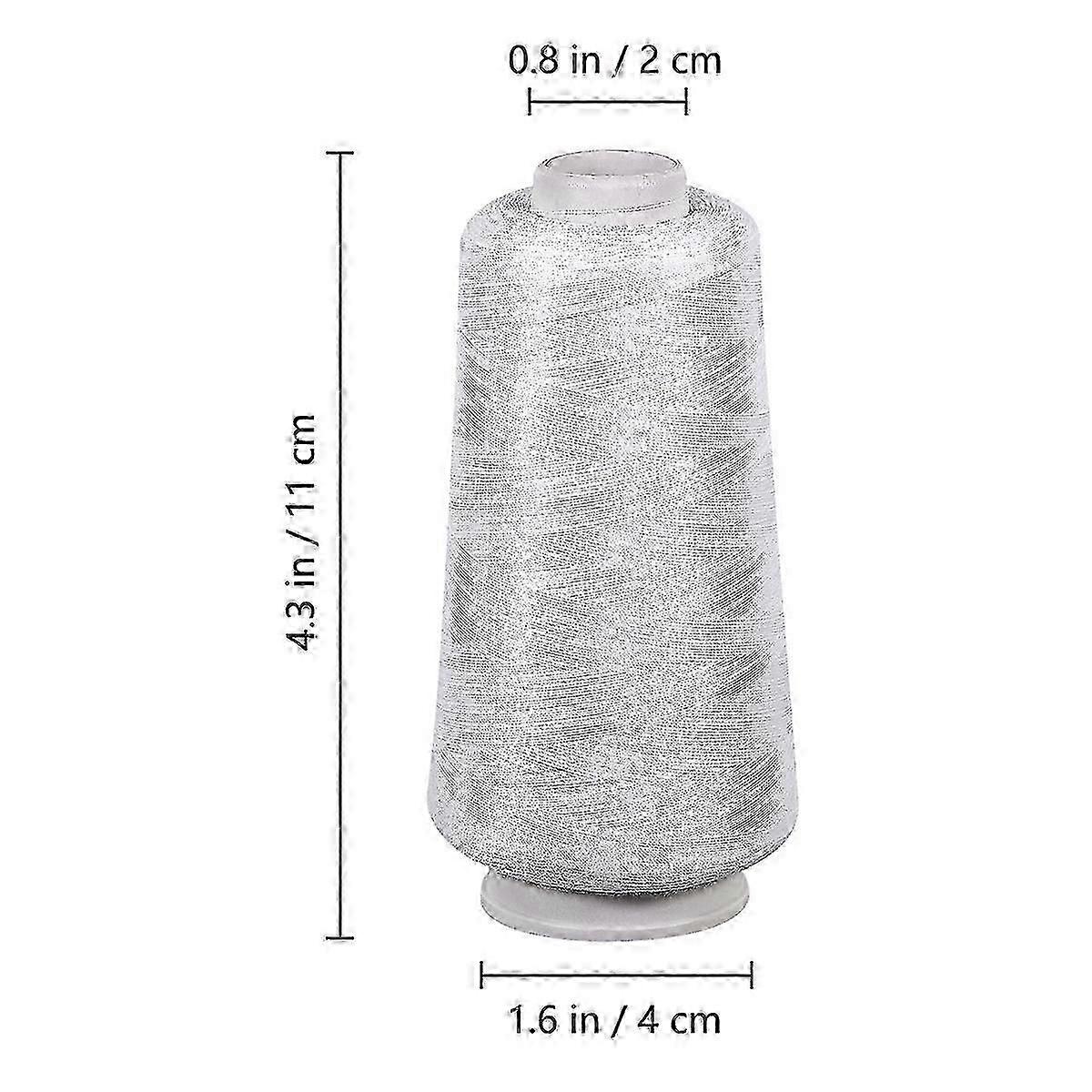 Bleached Sewing Thread Polyester Thread compatible Sewing Projects 3000 Yards Spool