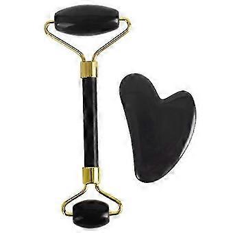 Gua Sha Set Facial Massager Jade Roller and Scraper for Face, Reduce Puffiness and Enhance Skin Elasticity