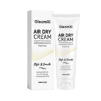 Air Dry Hair Cream, No-Heat Leave-In Styling Cream, Frizz-Free & Soft Hold for Effortless Air-Dried Look, Enhances Natural Texture, Nourishes Strands 