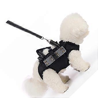 Adjustable Freedom Movements Pet Harness for Active Small Medium Dogs Includes Attachment and Carry Handle Durable Comfortable  Gray