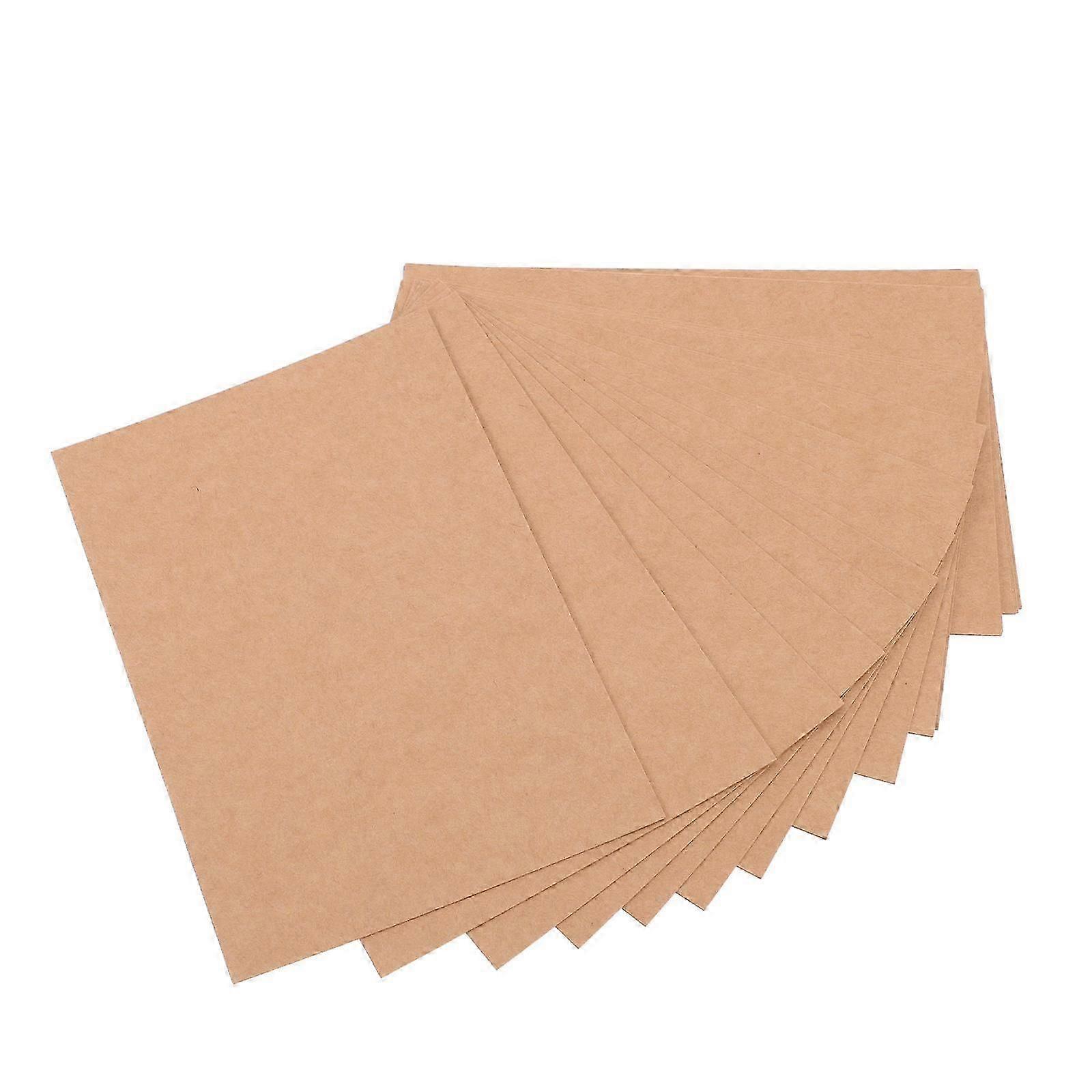 Double-Side Empty Postcard DIY Blank Cards for DIY 100Pcs Light Brown
