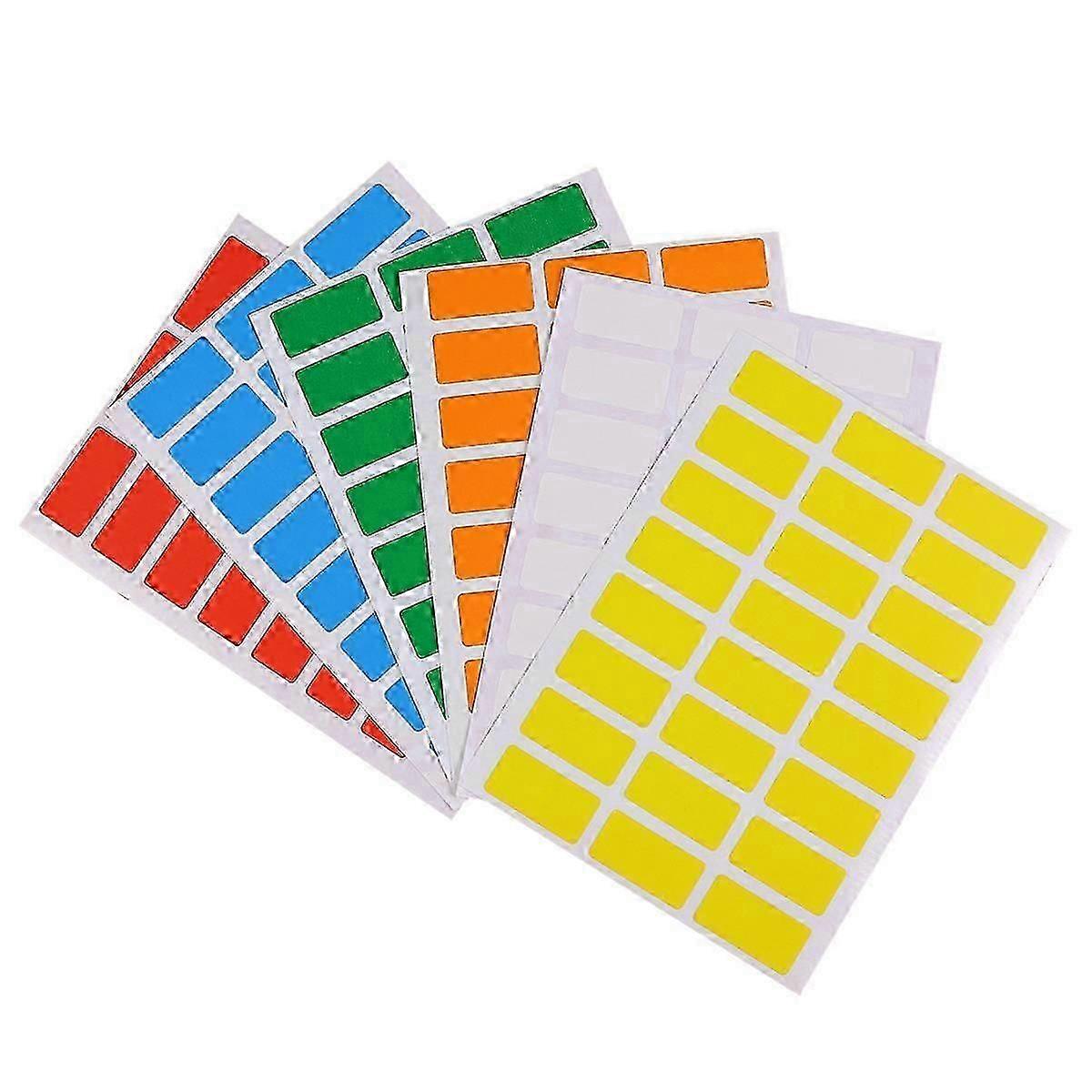 Self-Adhesive Label Color Coding Stickers for Label Use 6Pcs Pack