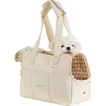 Dog Purse Carrier for Small Dogs Rabbit cat with Large Pockets, Cotton Bag, Dog Carrier Soft Sided, Collapsible Travel Puppy Carrier JDcc