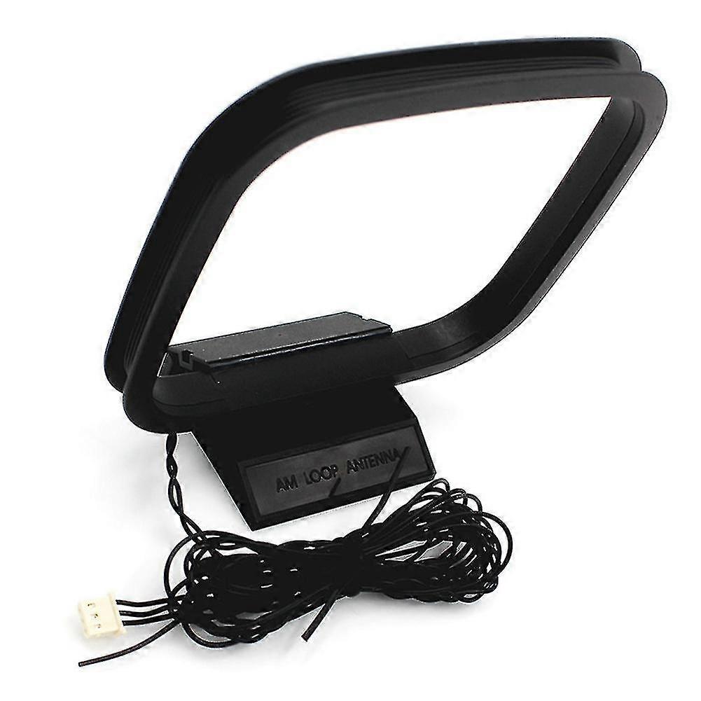 1pcs FM AM Loop Antenna for Receiver, 3-pin Mini Connector Compatible for Sharp AV Receiver