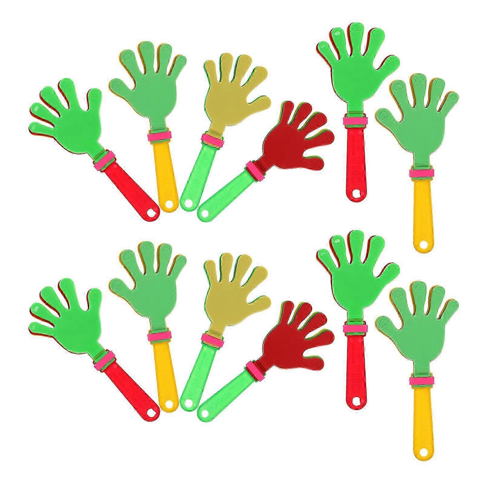 Plastic Hands noisemaker compatible with Party Use Assorted Color Applause Maker 19cm