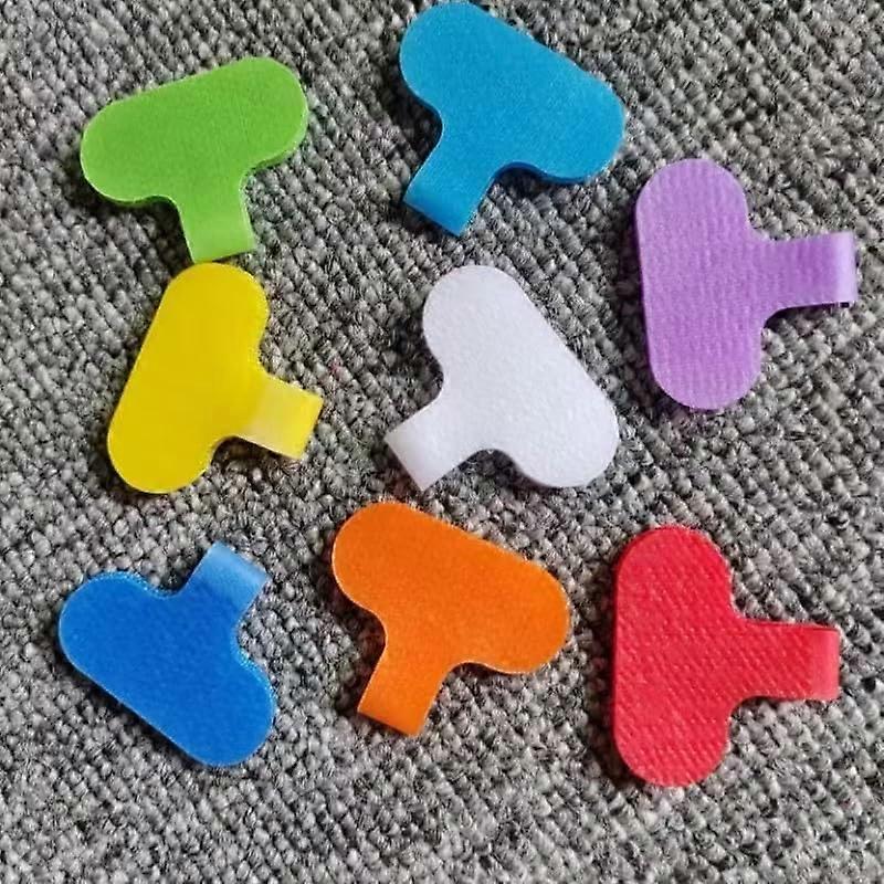 16Pcs Multicolour Electronic Cable Identification Tags,Computers Write Cord Labels,Management Writable Wire Tags for Electronics Self-Adhesive Nylon