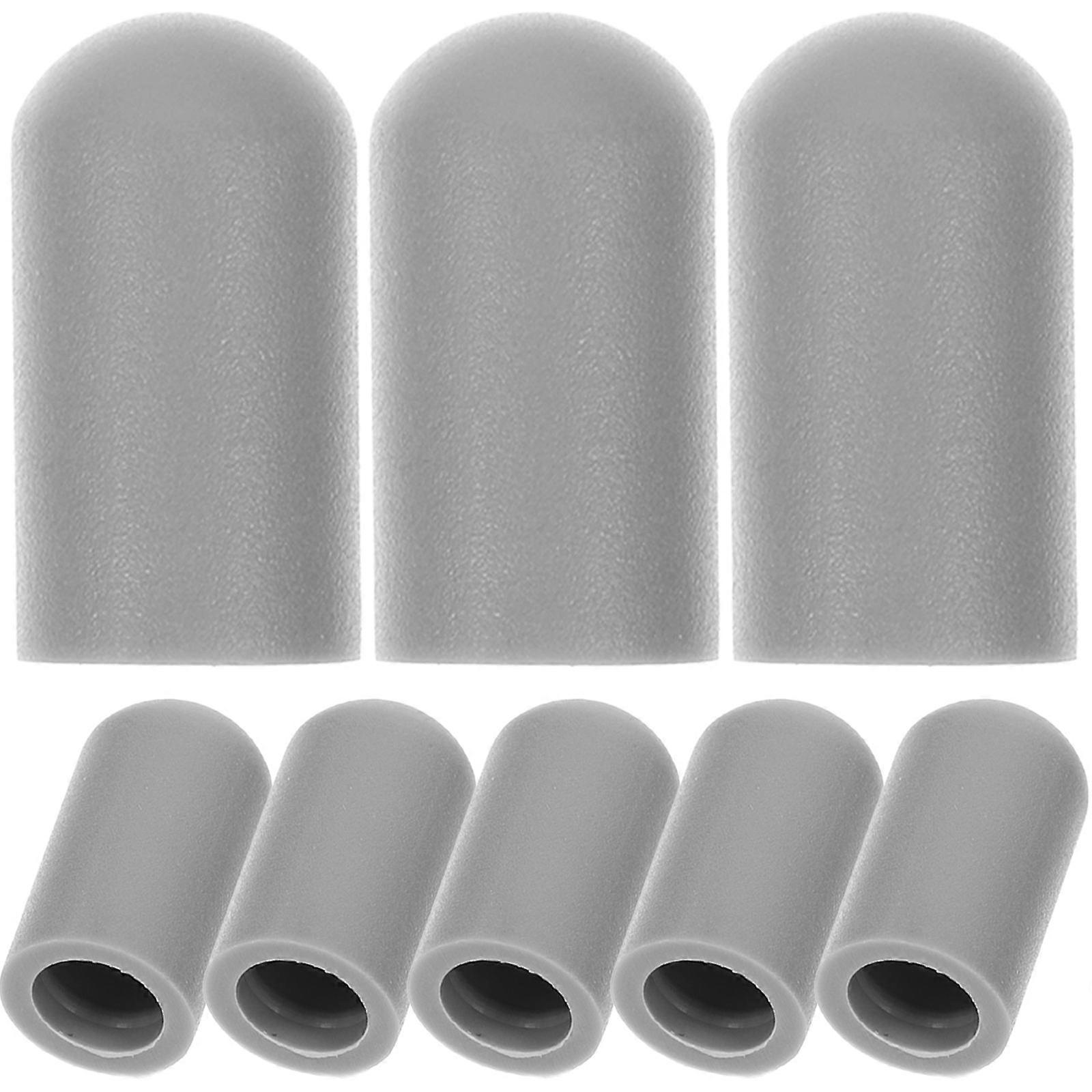 10pcs Drumstick Tips Drum Mallets Protective Tips Drumstick Silent Tip for Practice