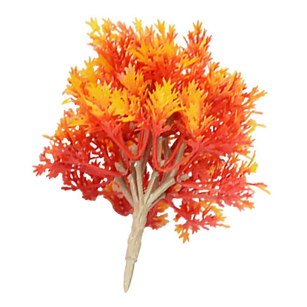 Simulated Maple Tree Model for Decoration with Assorted Color Plastic Material