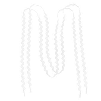 1 Pairs Wavy S-Shaped Fat Shoe Laces Wide Thick Shoelaces For Sneakers Boots Flat Replacement Shoelaces For Kids Adults Elderly 120cm 0.5cm Wide