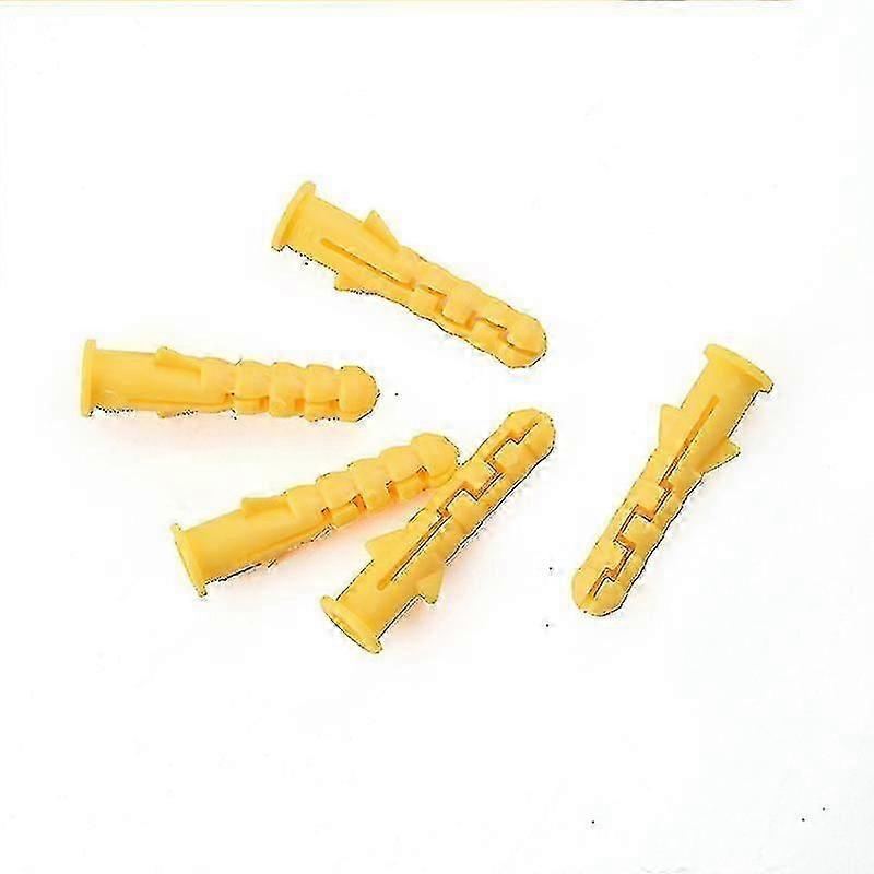 Plastic Expandable Nylon Plungers, 100 Count, Yellow