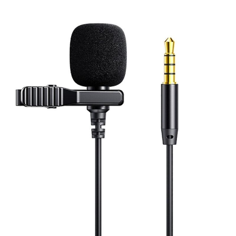 Lavalier Microphone Accurate Sound Pick-up Lapel Recorder Hd Smart Noise Reduction 3.5mm Portable Mini Wired Mic For Live Broadcast/ Karaoke 2m/3m