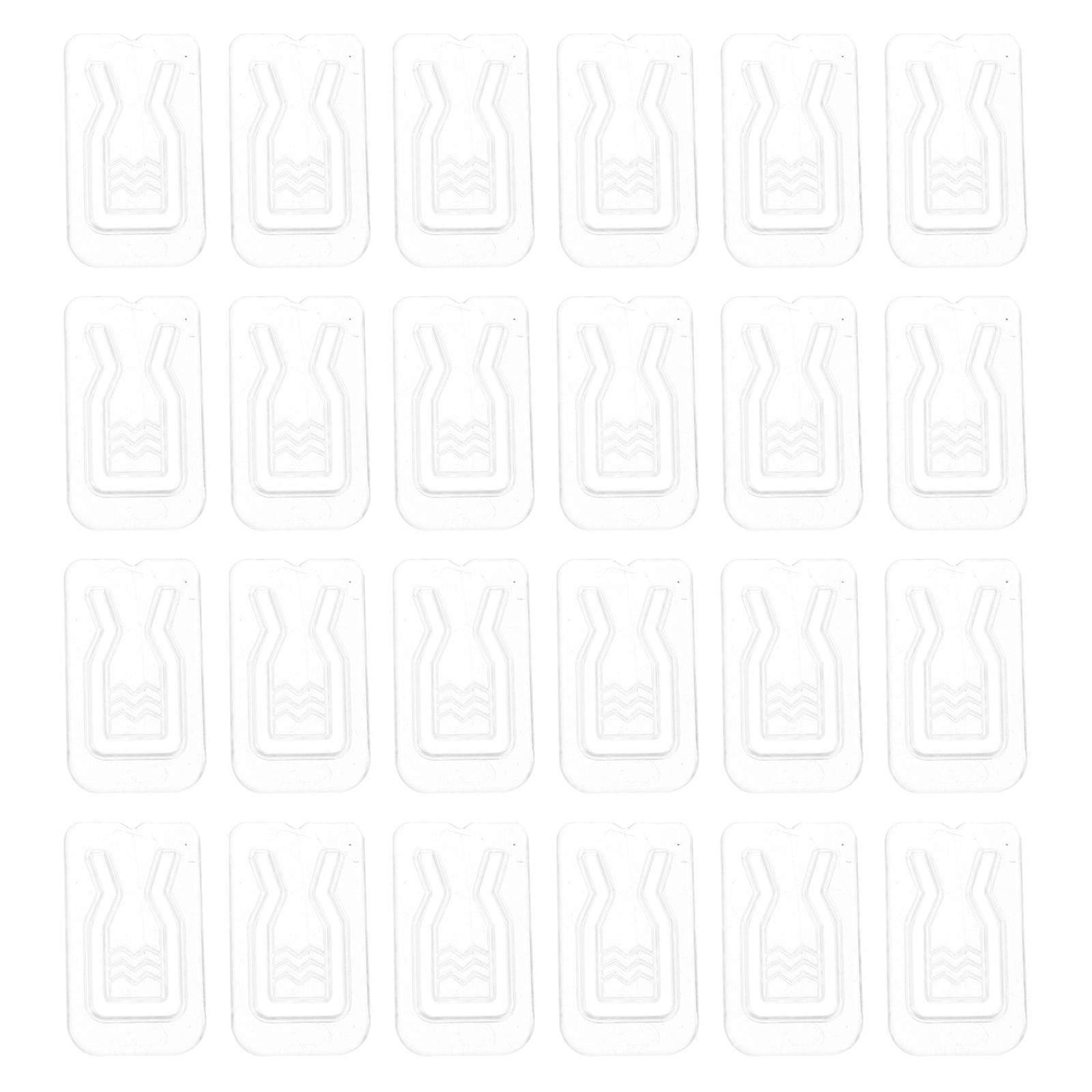 Pinces à chemises en plastique transparent, lot de 500.