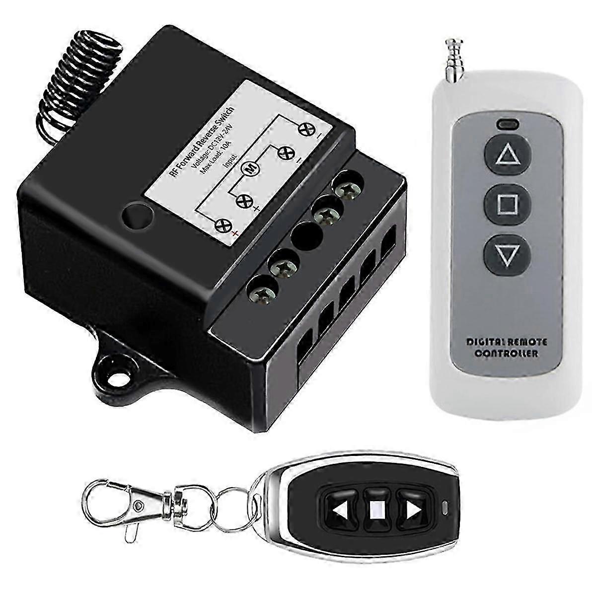 DC12V-24V Forward Reverse Switch, Linear Actuator Remote Control, 10A Current, 165 Ft Range ,Linear