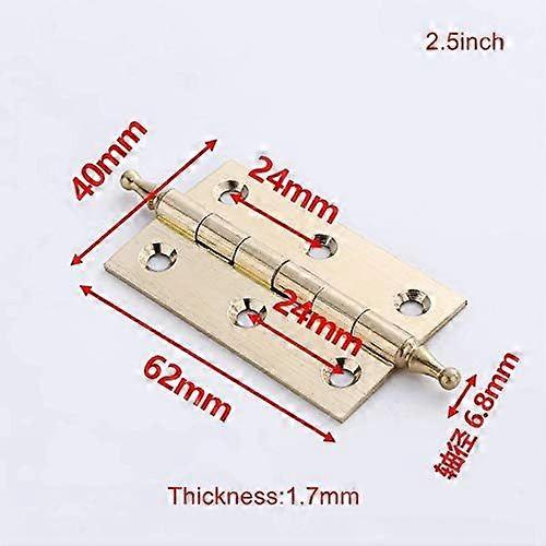 4Pack Decorative Solid Brass Cabinet Cupboard Door Decorative Butt Hinges