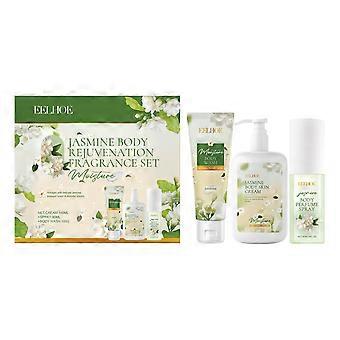 EELHOE Jasmine Body Care Set Rengör och återfuktar skonsamt kroppens hud Lätt doft av jasminblad Doft för kroppen