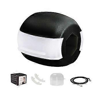 Jawline Exerciser for Men and Women, Double Chin Reducer Ball with Multiple Resistance Levels, Black 50lb