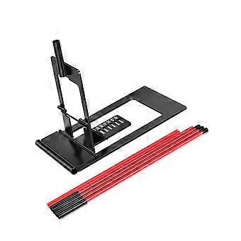 Golf Swing Alignment Stand With Rod Pair, Adjustable Metal Practice Stand for Stance Position, Swing Plane Review and Simulator Golf Use Multicolor