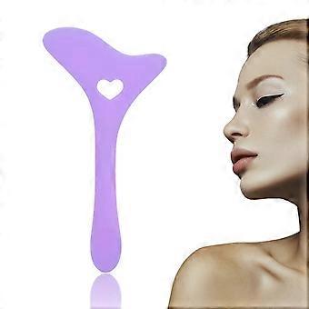 Eyeliner Stencil Tool for Precise Application and Smudge-Free Eyeshadow Shield, Reusable Silicone