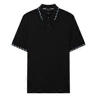 Ted Baker Mens Jacquard Short-Sleeved Polo Shirt