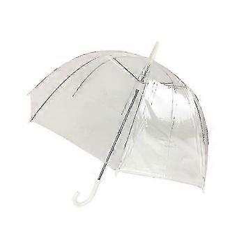 6 Pack 46" Clear Bubble Rain Umbrella, Manual Open