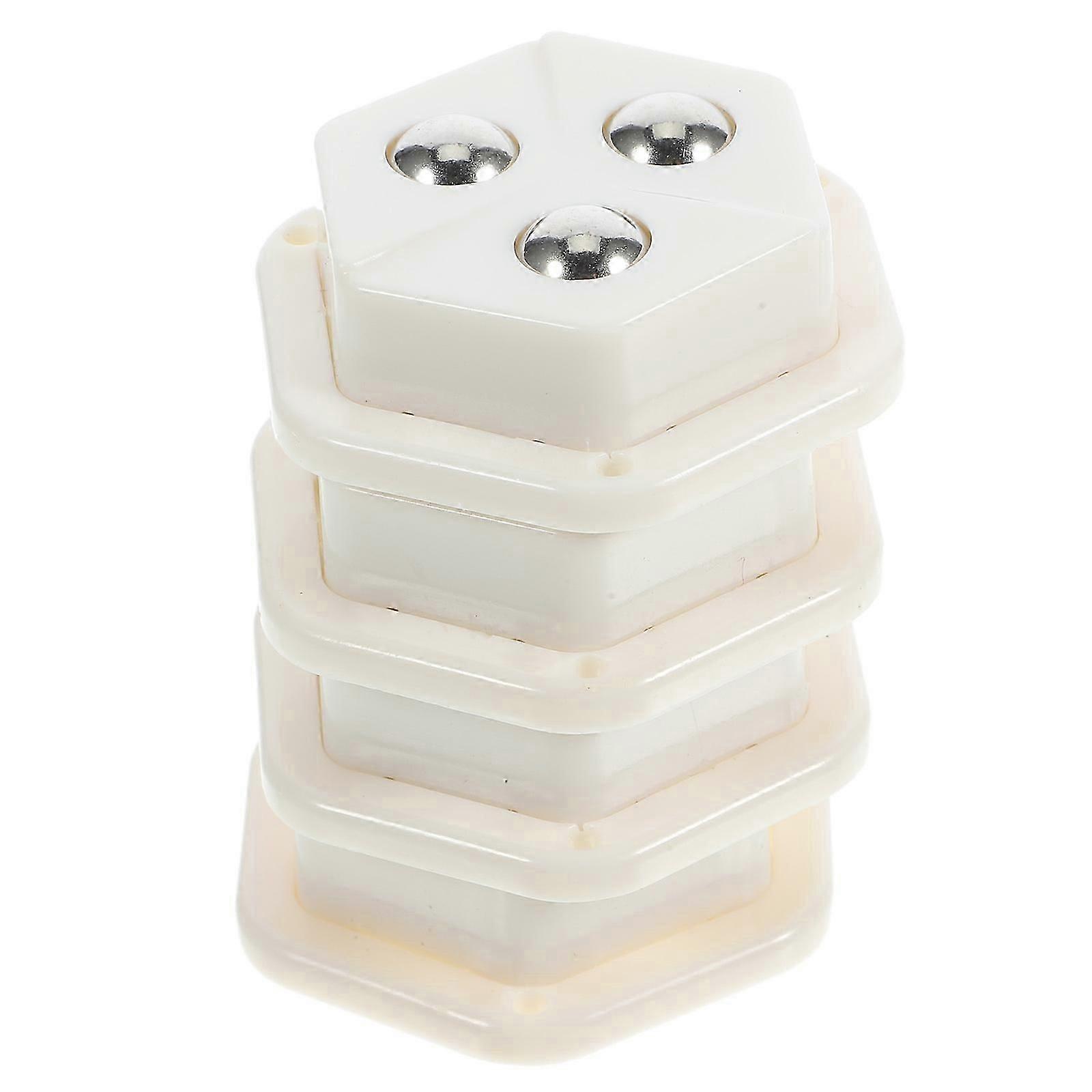 Adhesive Swivel Casters Small Caster Wheels compatible with Storage Box 5Sets