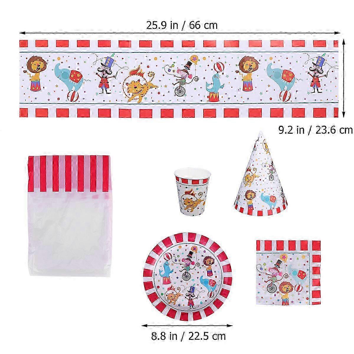 Circus Party Supplies Set compatible with Party Use 30Pcs Kit