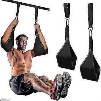 Verstellbarer Arm Hanging Ab Straps für Pull Up Bar Bauchmuskelaufbau Core Strength Training Bein Raise Strap Home Gym Fitness Workout für Männer & W