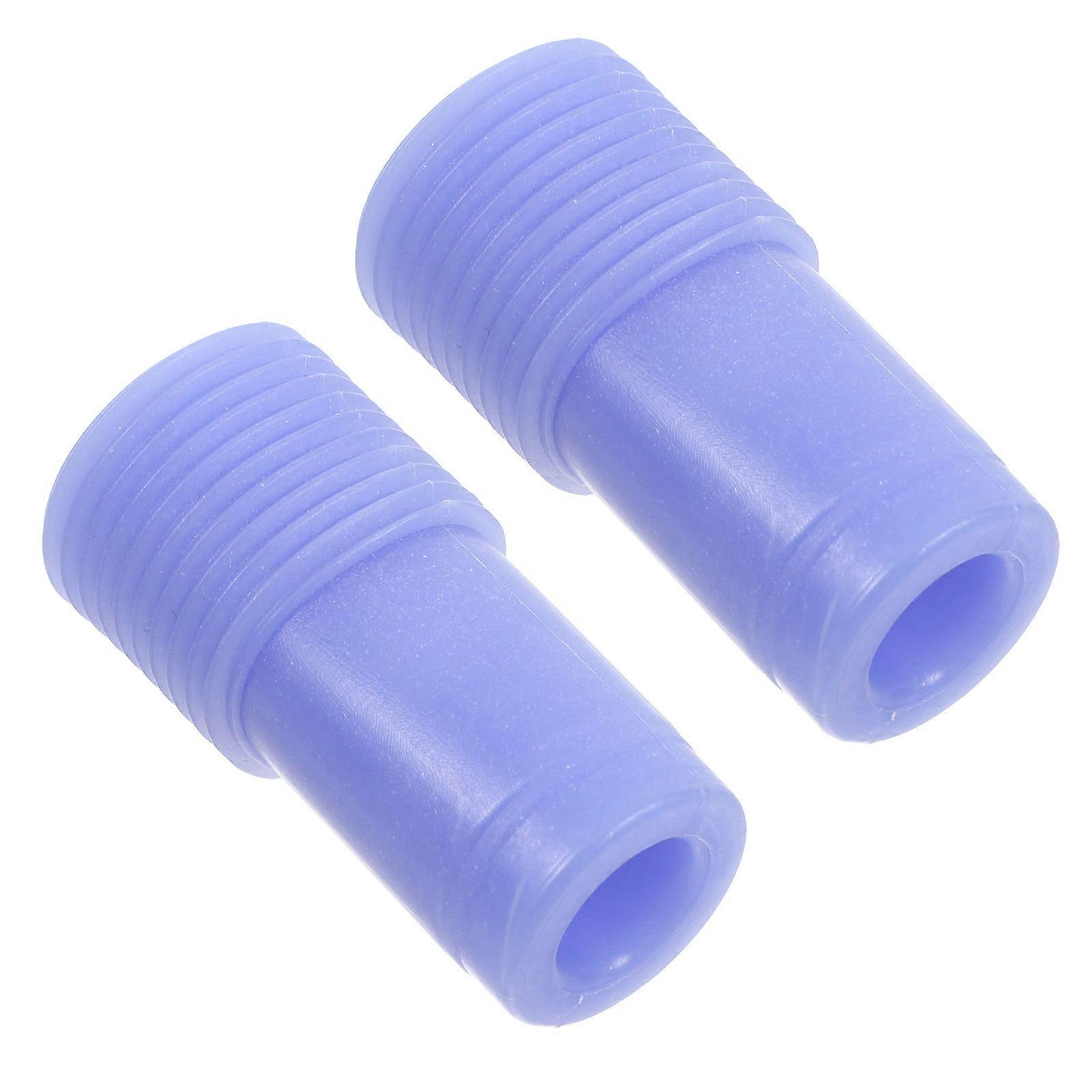 2pcs Threaded Handle Replacement Tips 22mm Extension Pole Broom Handle Adapter Threaded Tip Replacement Adapter Tips for Mop Brush