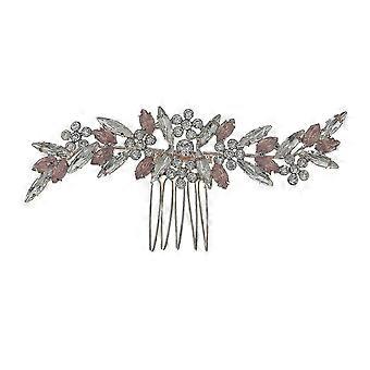 Kobiety 5-zębowe Grzebień do włosów Messy Bun Maker Horse Eye Rhinestone Tiara na bankiet Suknia ślubna Spinki do włosów