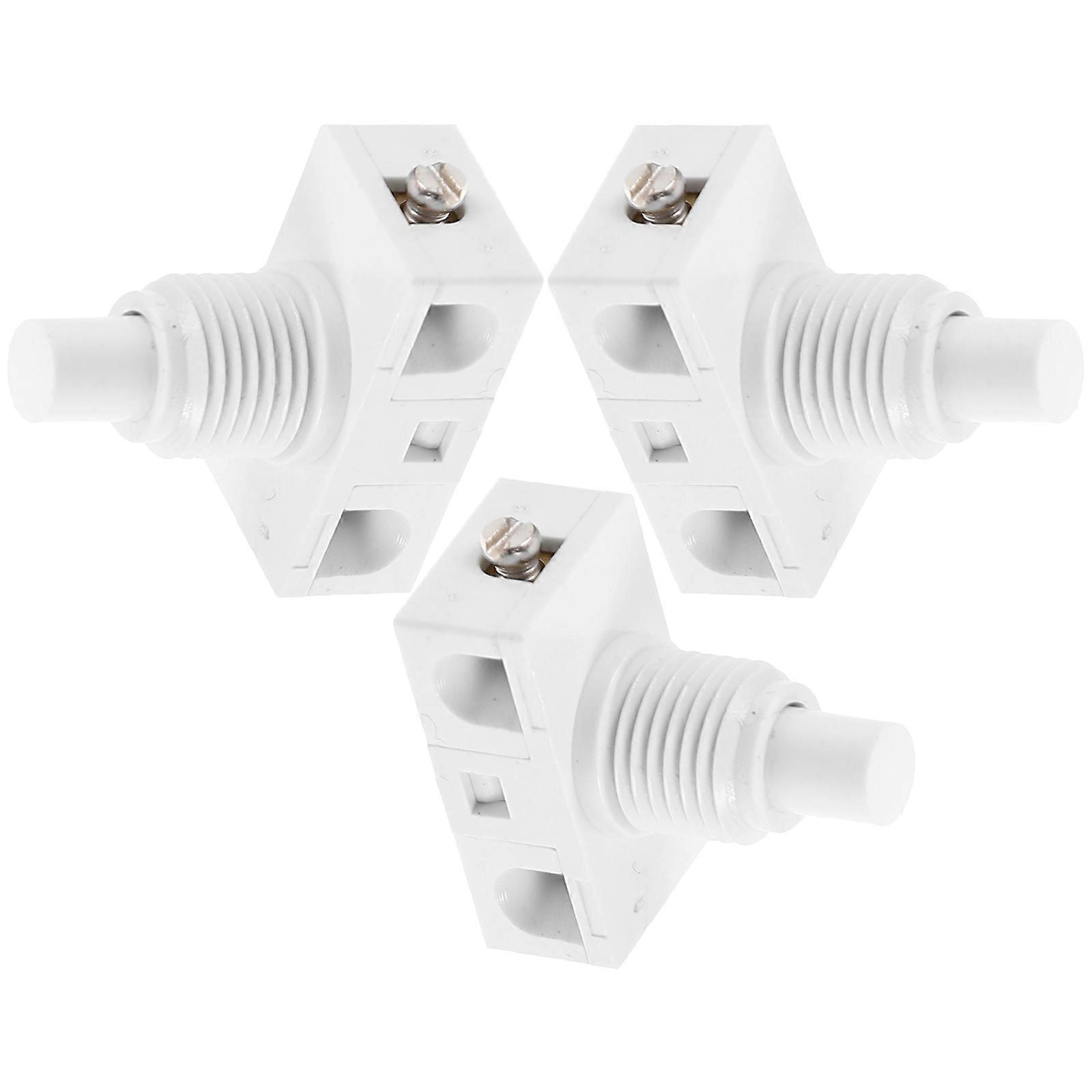 Push Button Self-Locking Household Push Button Switch Replacement 12Pcs