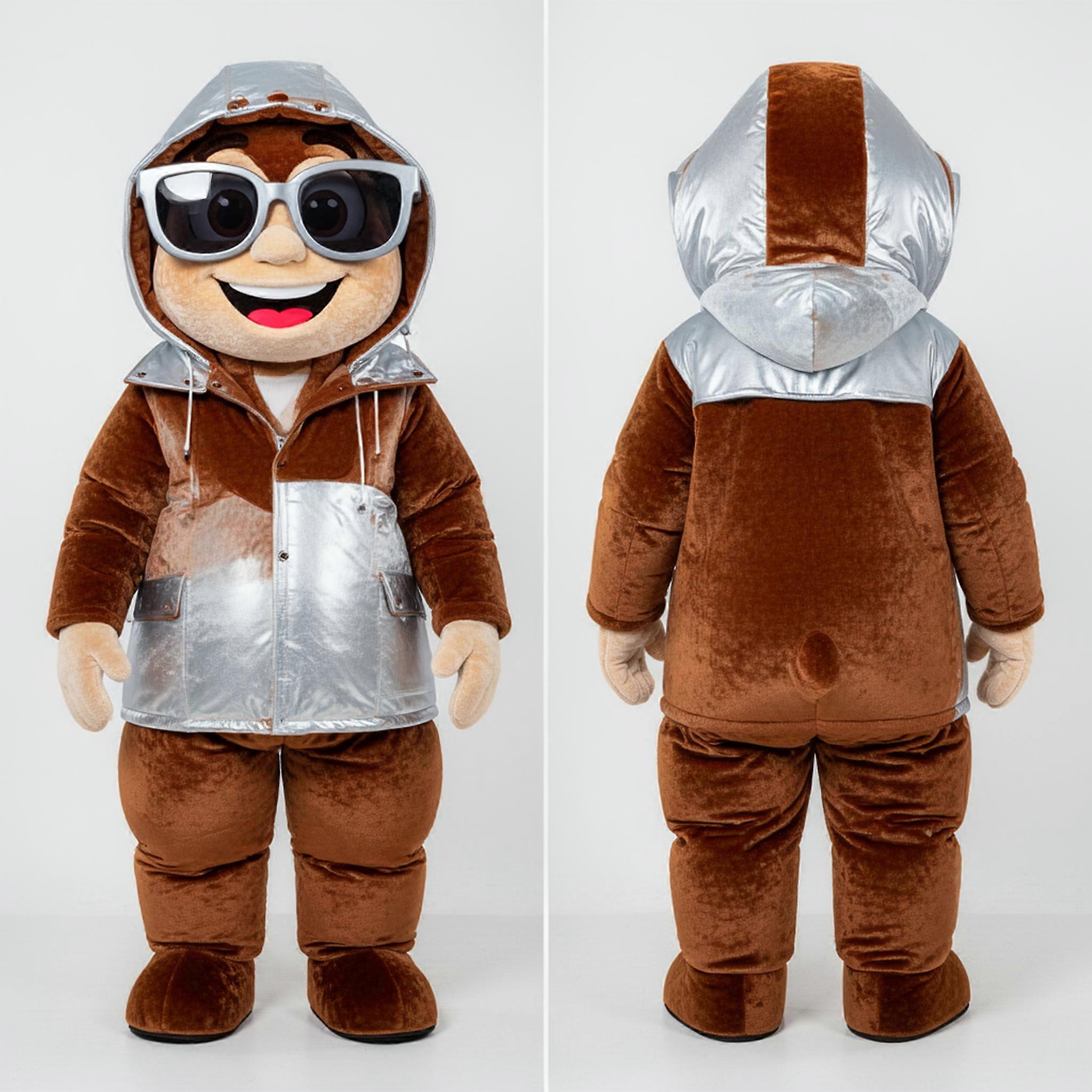 MASTICOT Brown Velvety Ice Mascot