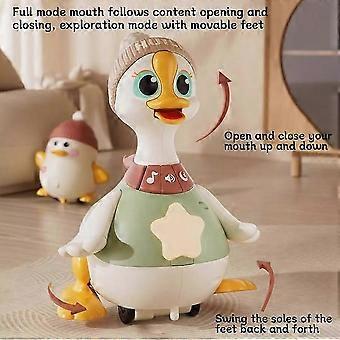 Wobbling Duck Mom Soothing Electric Crawling Magnetic Attraction Baby Practice Toy Kids Electronic Toys Electronic Pets