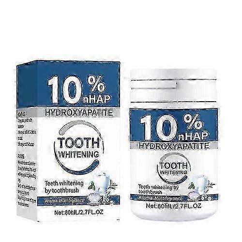Microcrystalline Hydroxyapatite Tooth Powder 10% Hydroxyapatite Toothpaste Powder 80g