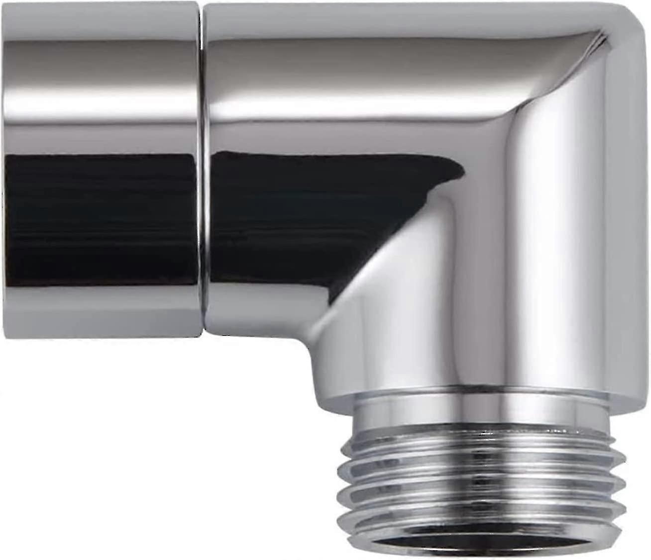 90 Degree Solid Brass Shower Adapter, Chrome Plated for Hand Showers