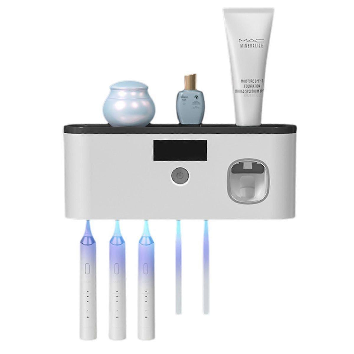 Toothbrush Holder Wall Mounted with Toothpaste